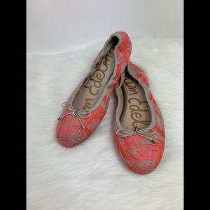 Sam Edelman Orange Flats with Bow